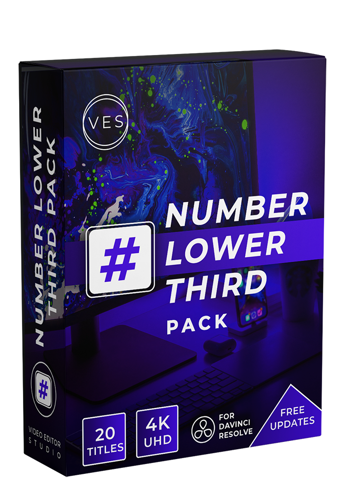 Number Lower Third Title Pack