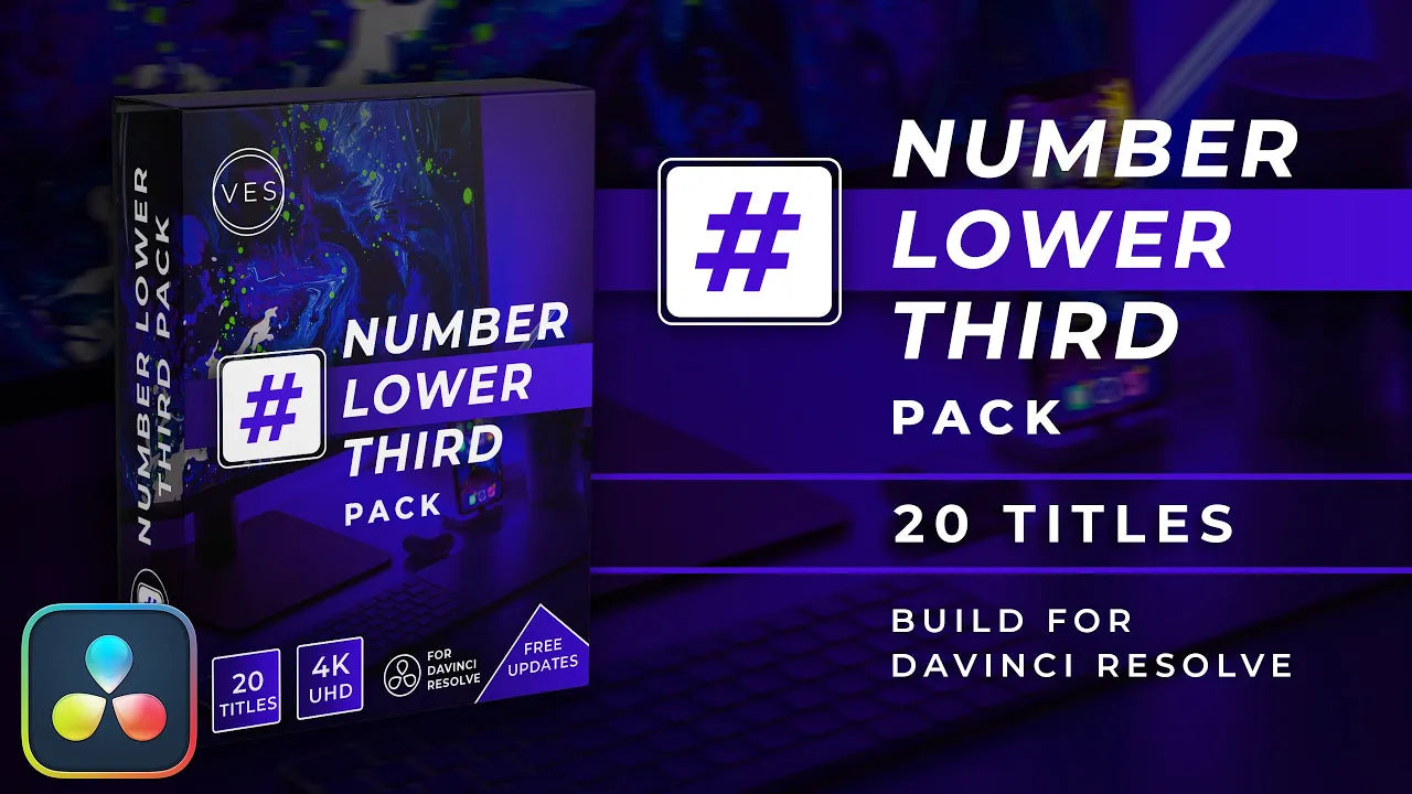 Number Lower Third Title Pack