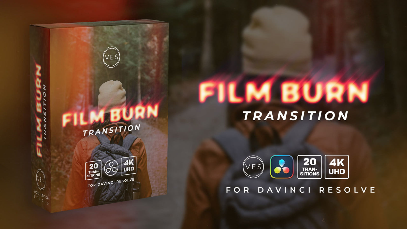 Film Burn Transition Pack