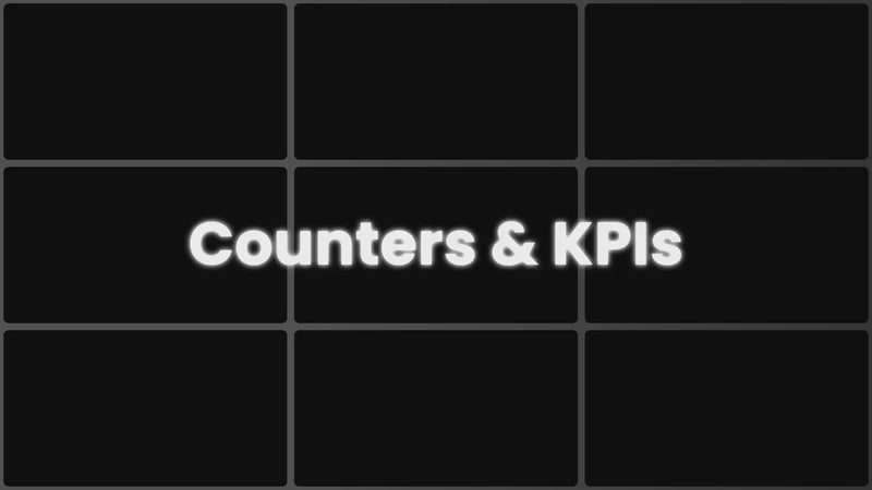 Counters & KPIs preview