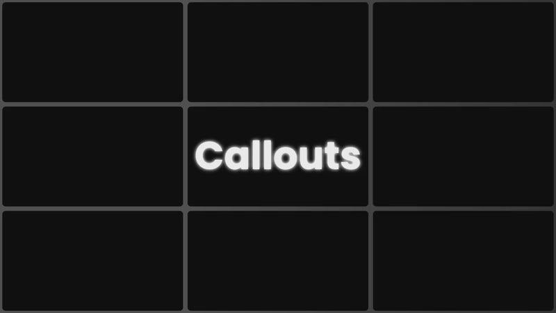 Callouts preview