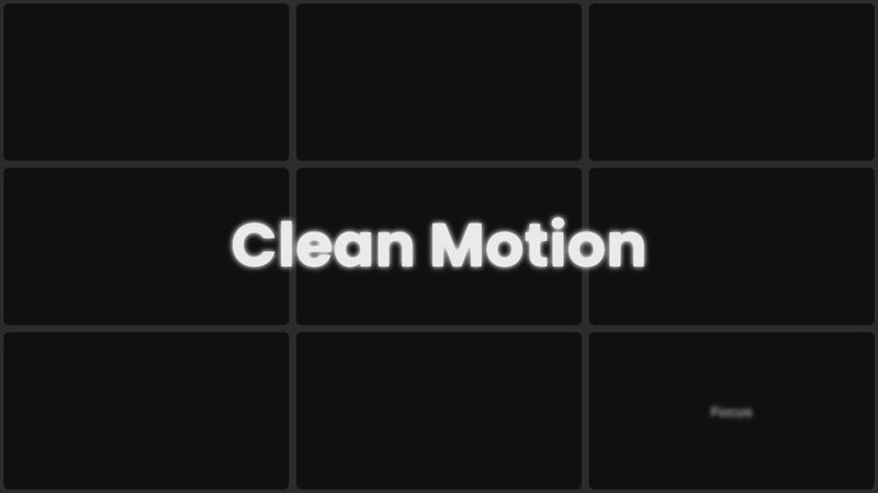 Clean Motion preview