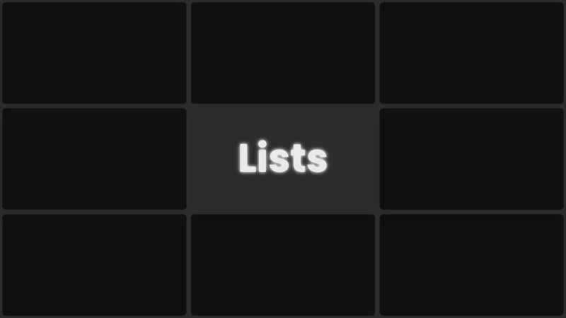 Lists preview
