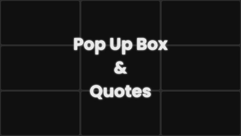 Pop Up Box preview