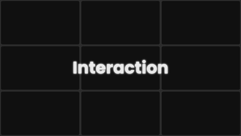 Interaction preview