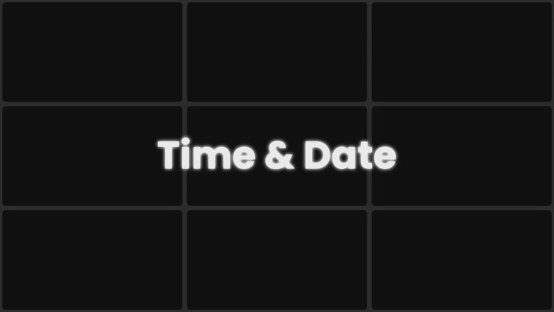 Time & Date preview