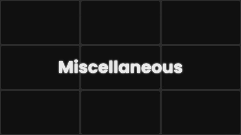 Miscellaneous preview