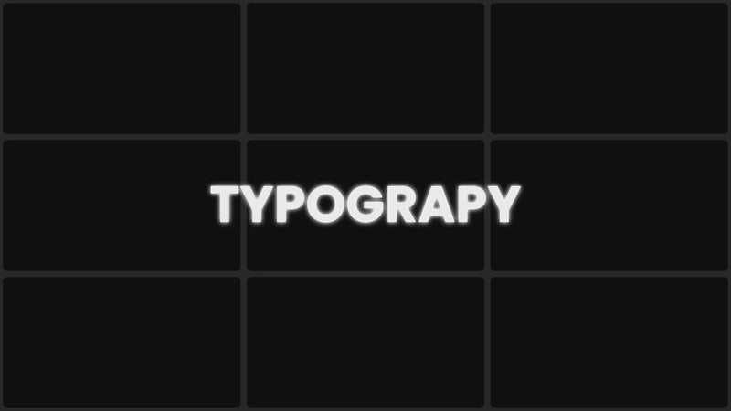 Typography preview