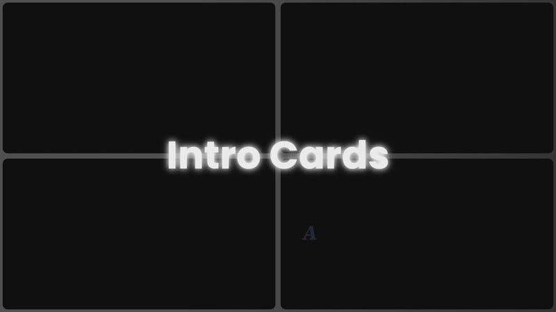 Intro cards preview