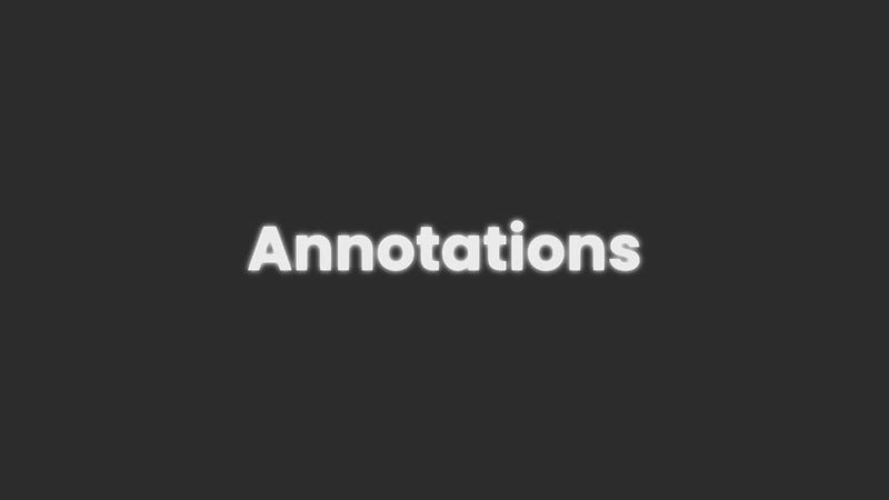 Annotations preview