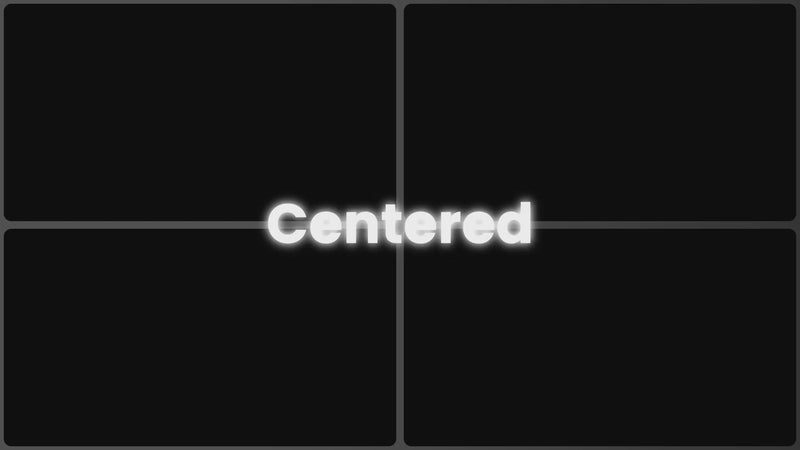 Centered preview