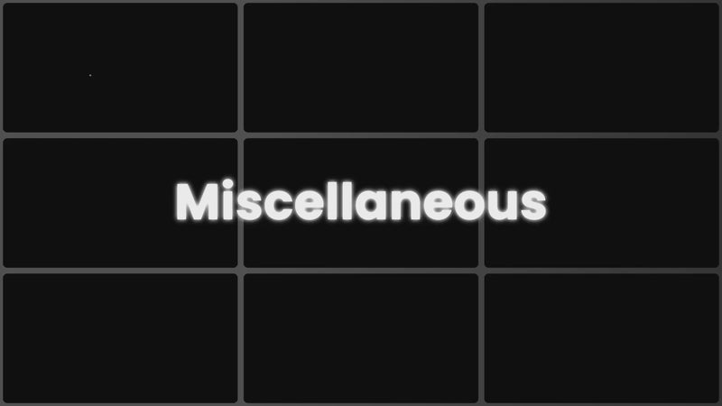 Miscellaneous preview