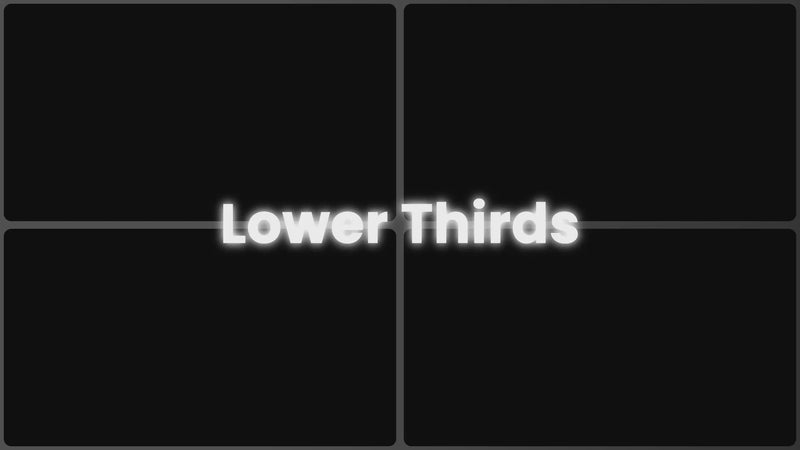 Lower thirds preview