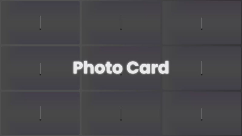 Photo Card preview