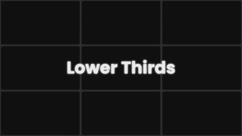 Lower Third preview