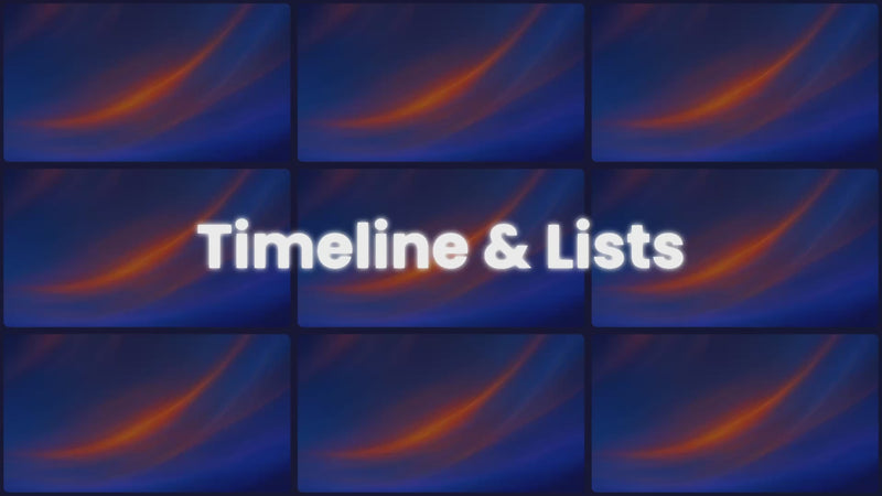 Timeline & Lists preview