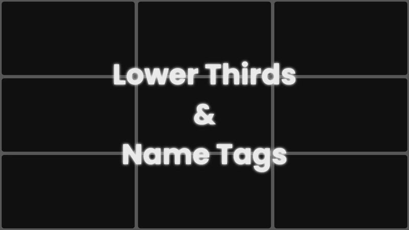 Lower Third & Nametag preview