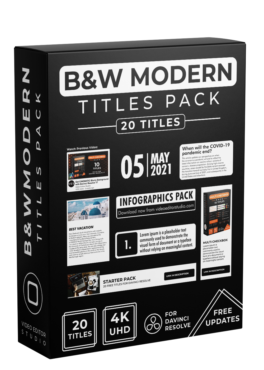 B&W Modern Title Toolkit