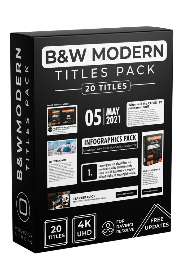 B&W Modern Title Toolkit