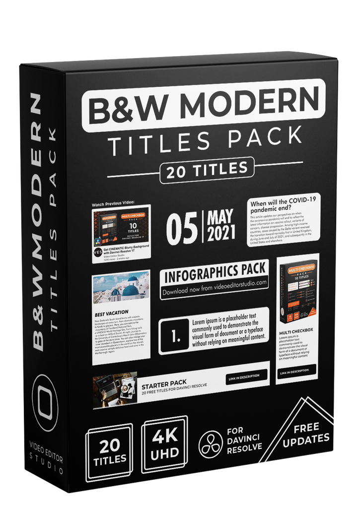 B&W Modern Title Toolkit