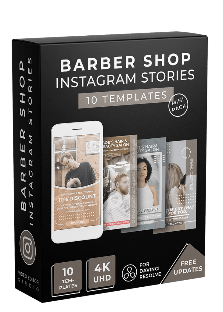 Barber Shop Instagram Stories (Mini Pack)