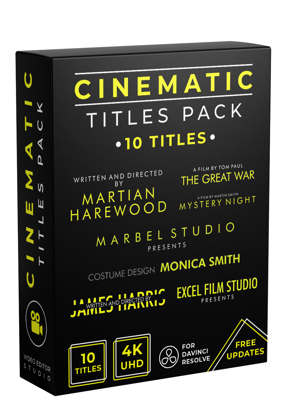 10 Cinematic Titles for Davinci Resolve