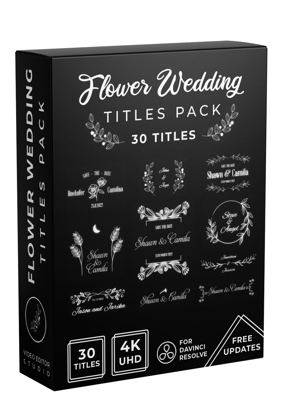 Wedding Flower Title Pack
