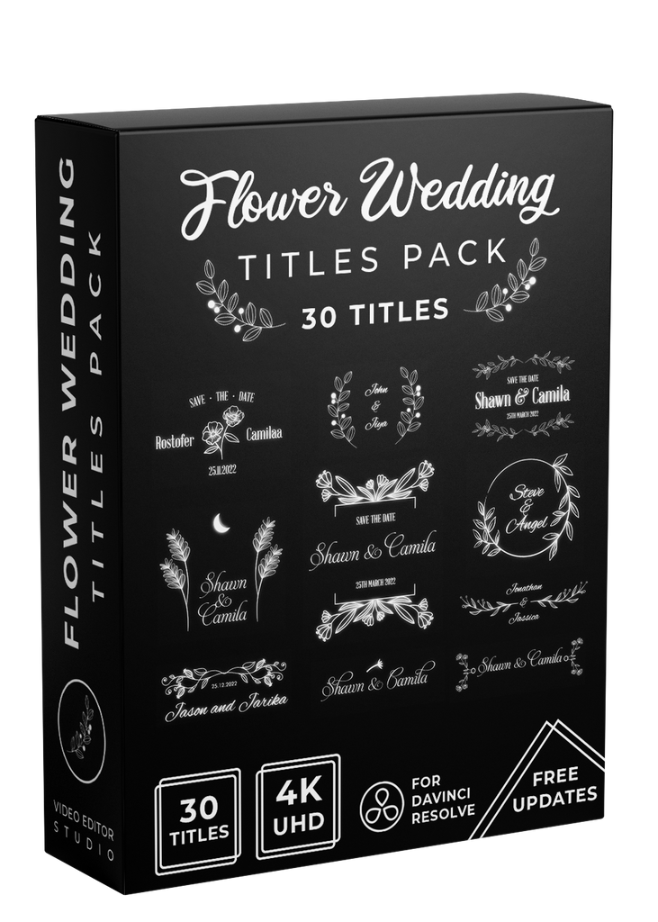 Wedding Flower Title Pack