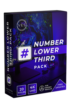 Number Lower Third Title Pack