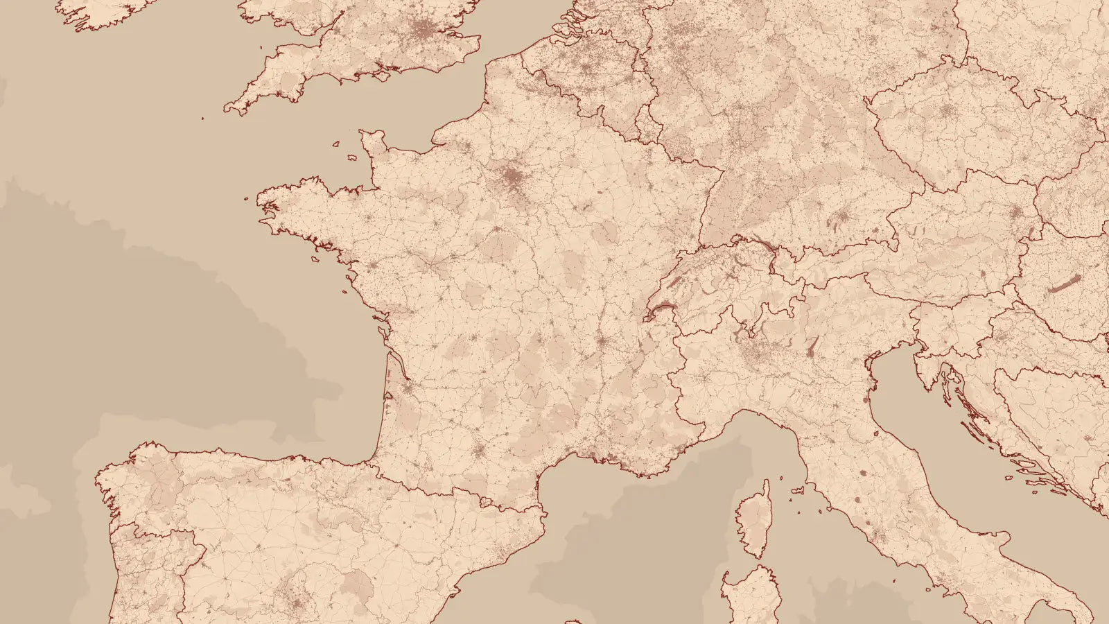 France map, Design Ruby style
