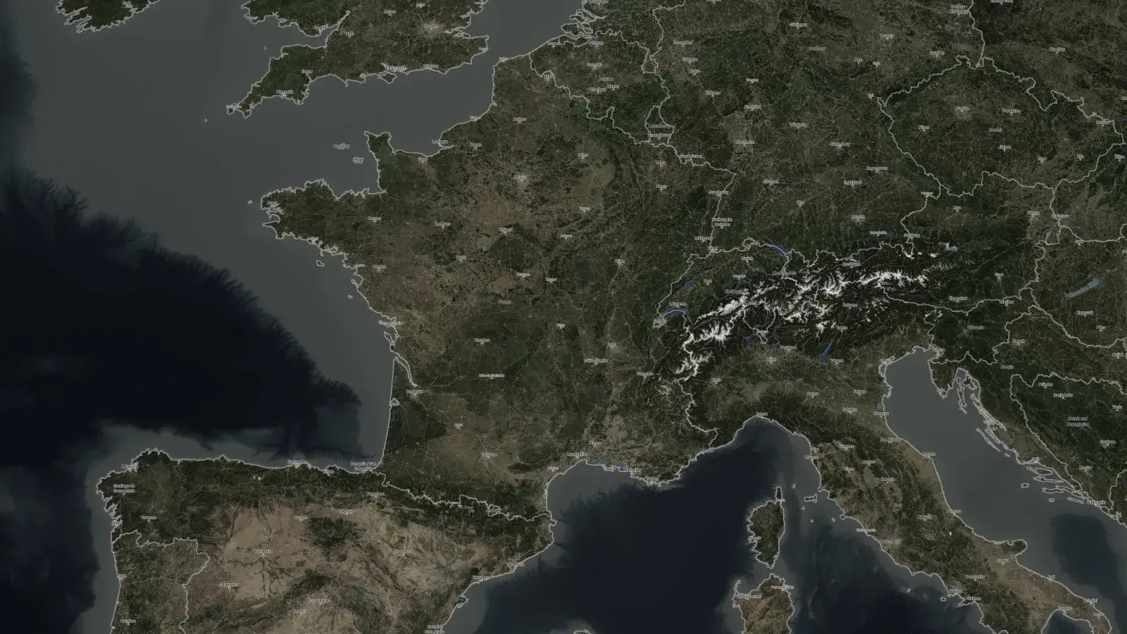France map, Military style