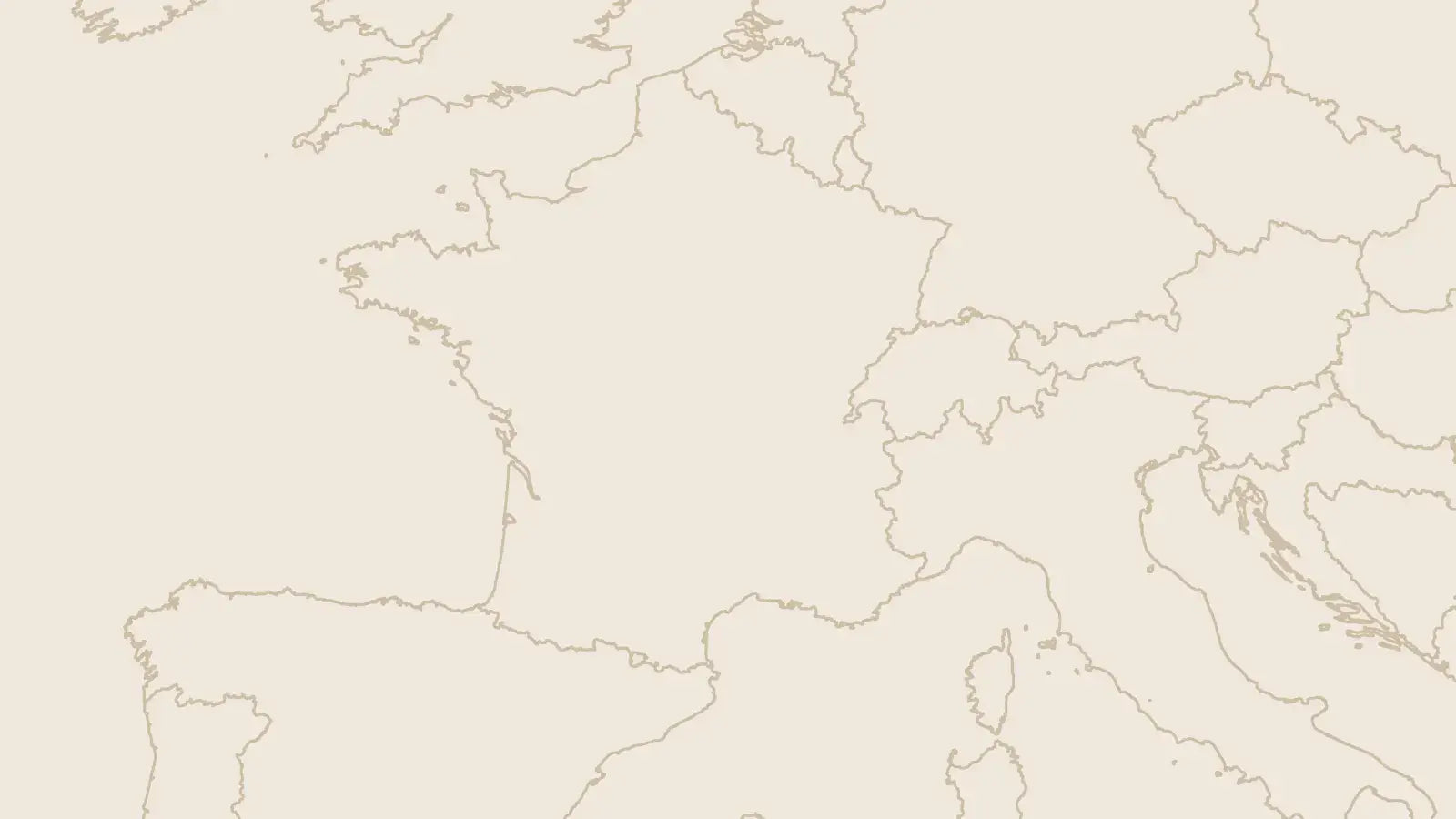 France map, Parchment style